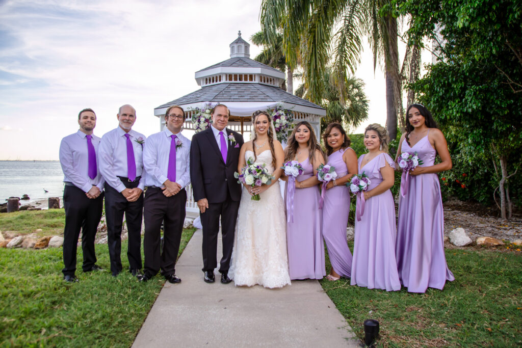 Wedding photography at The Rusty Pelican Tampa FL