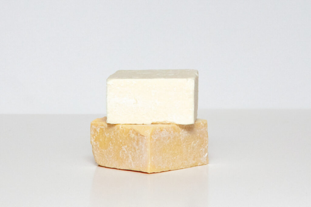 2 stack of bars of soap