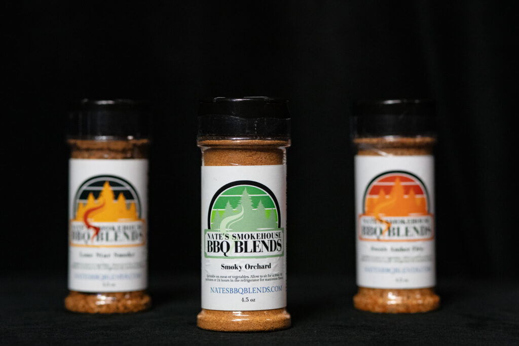 3 of Nates BBQ seasonings