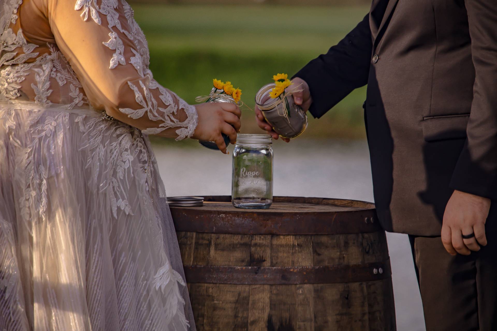 Wedding photography at Wishing Well Barn
