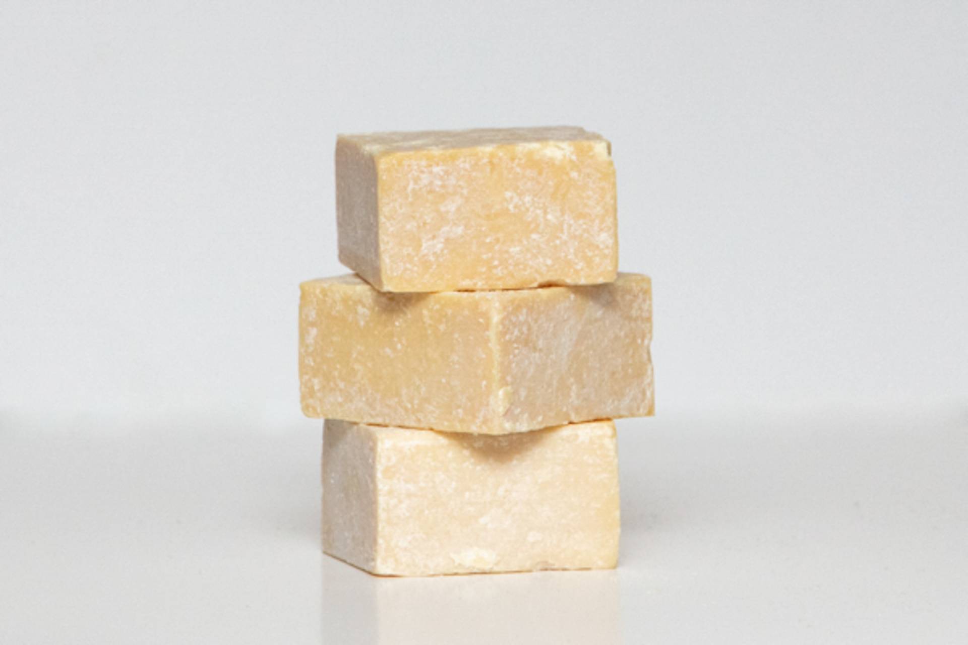 3 stack of bars of soap