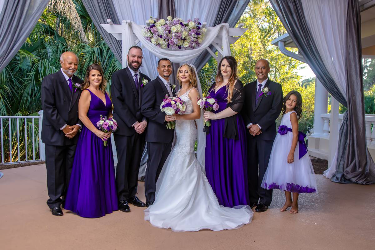 Wedding photography at Crescent Oaks Golf Club Tarpon Springs FL