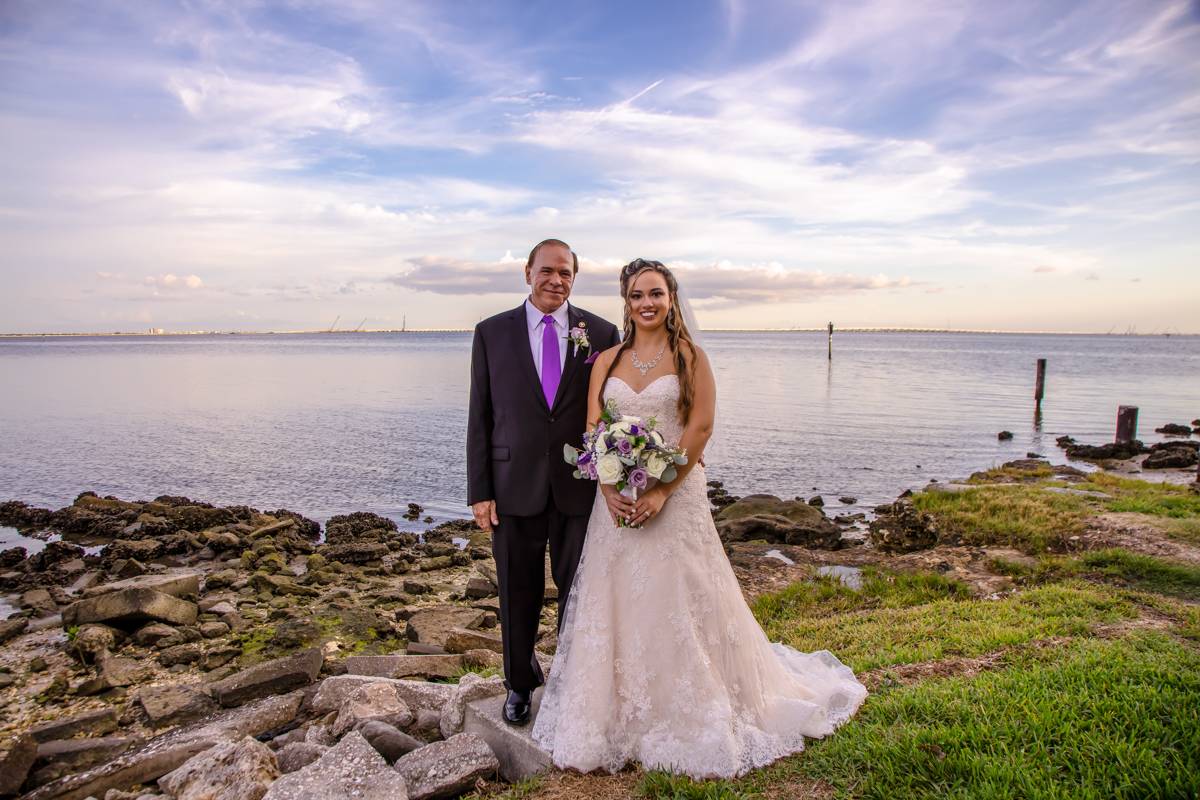 Wedding photography at The Rusty Pelican Tampa FL