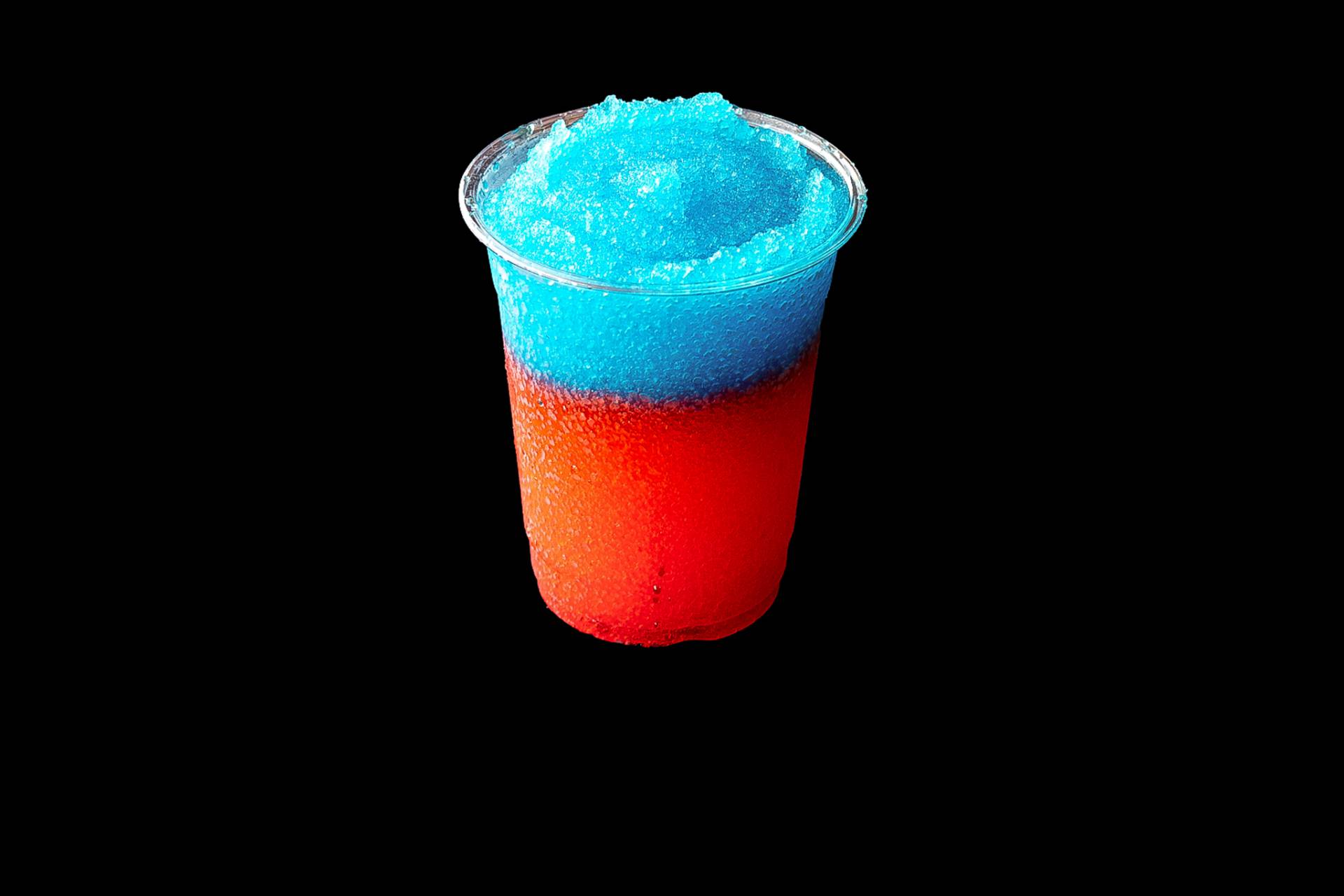 blue and red slushy