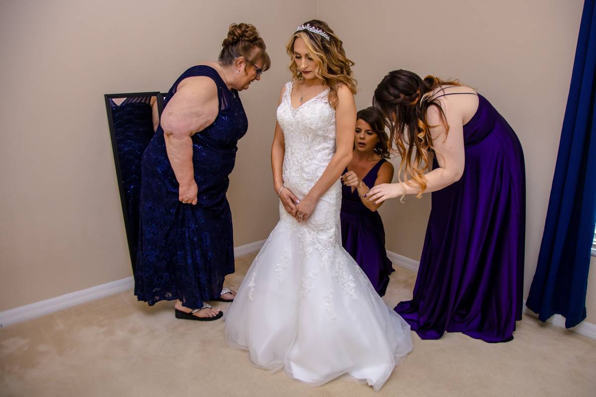 Wedding photography at Crescent Oaks Golf Club Tarpon Springs FL