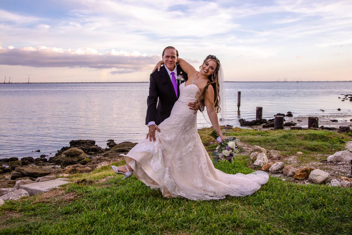 Wedding photography at The Rusty Pelican Tampa FL